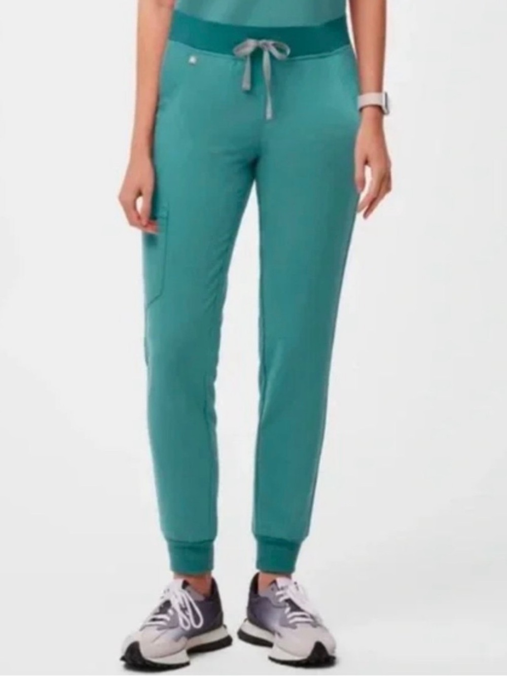 FIGS High Waisted Zamora Jogger Scrub Pants Hydro Green Women’s 3XL Petite